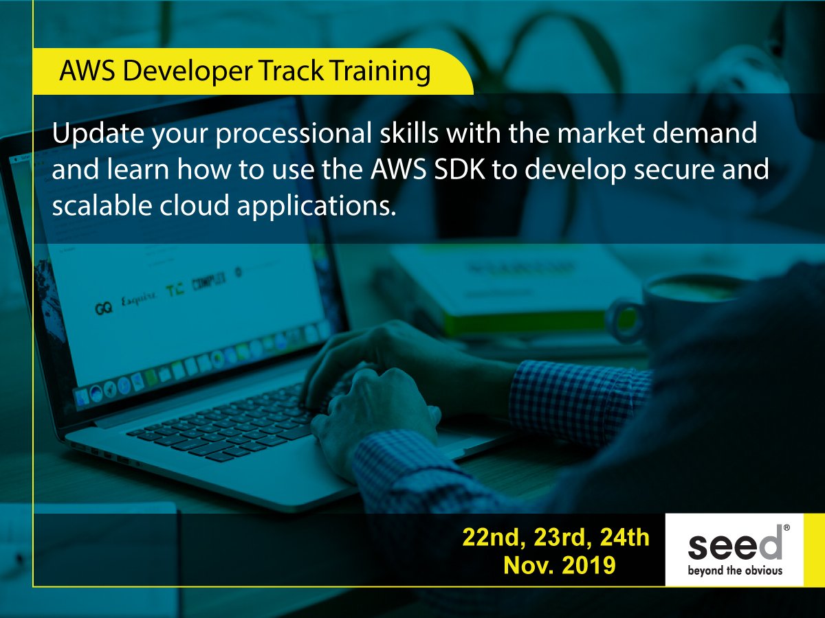 seed_workshops's tweet image. Want to Work for the Best Global Companies?
Upskills your professional's skills as AWS Developer.
Apply-goo.gl/Bx8wHK
#AWS #developer #cloudcomputingintroduction#cloudcomputingtraining #awsintroduction