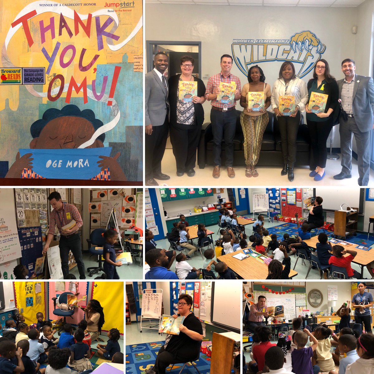 Thank you to all of our wonderful volunteers who participated in the annual #readfortherecord day as guest readers. #wineverymoment #wildcatstrong🐾 #walkerpride #littlebrownbook #thankyouomu