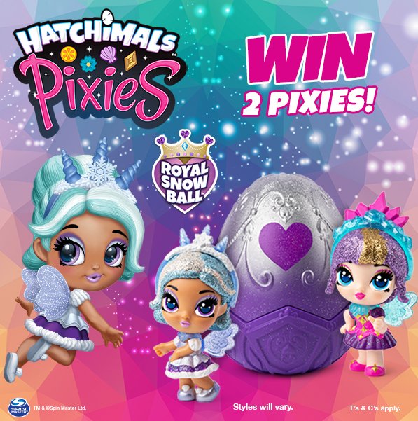 Have you entered our Hatchimals Pixies week of wow competition yet?  2 Royal Snow ball pixies valued at R599.99 are up for grabs!  Enter on our FB &amp; IG pages now!!

#HatchimalsWeekofWOW #HatchimalsWeekofWOWSA #HatchyCrazy #whowillyouhatch #JustFunToys #giveaway #competition