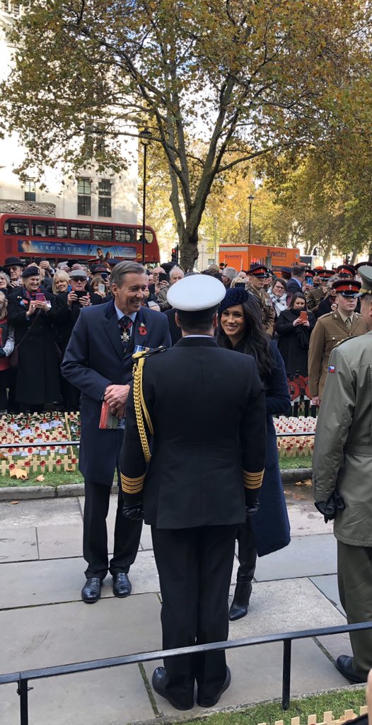 Had the pleasure of attending the Field of Remembrance service with Capt(N) Germain and the team this morning at Westminster Abbey. #RemembranceDay #WeRemember #Canada #fieldofremembrance #TRH #dukeandduchessofsussex