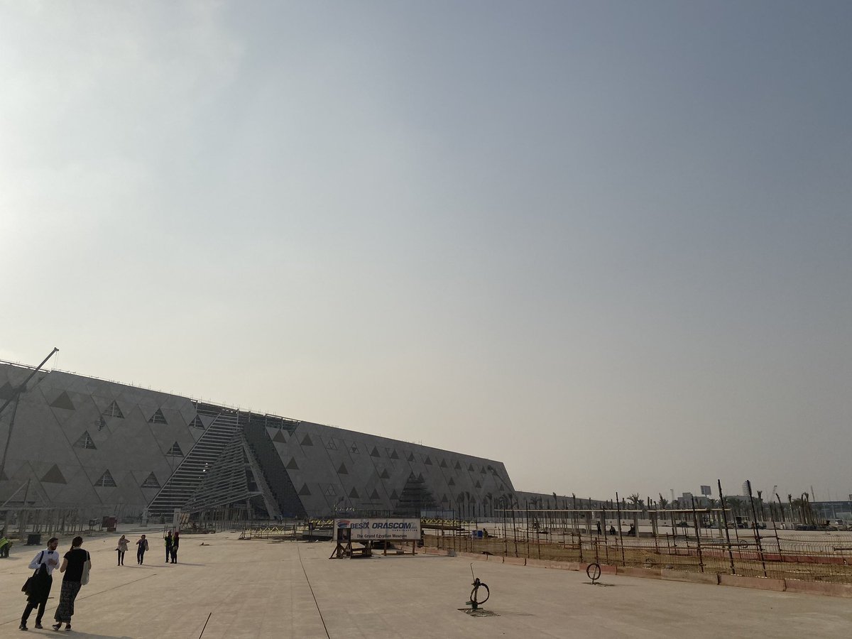 DanPotterEgypt's tweet photo. Amazing opportunity to see the developments at the Grand Egyptian Museum, courtesy of @AntiquitiesOf #ICE2019 #ICEXII https://t.co/xpGB0b95hs