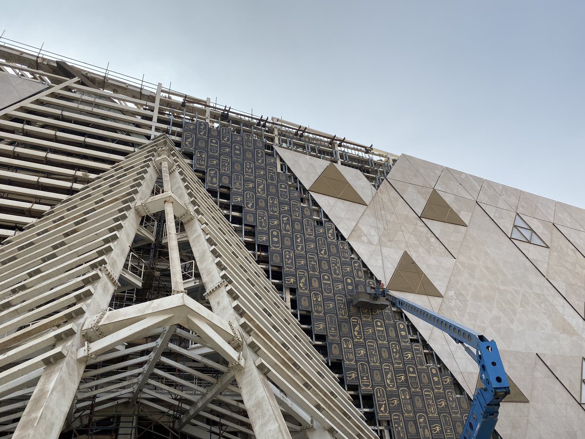 DanPotterEgypt's tweet photo. Amazing opportunity to see the developments at the Grand Egyptian Museum, courtesy of @AntiquitiesOf #ICE2019 #ICEXII https://t.co/xpGB0b95hs