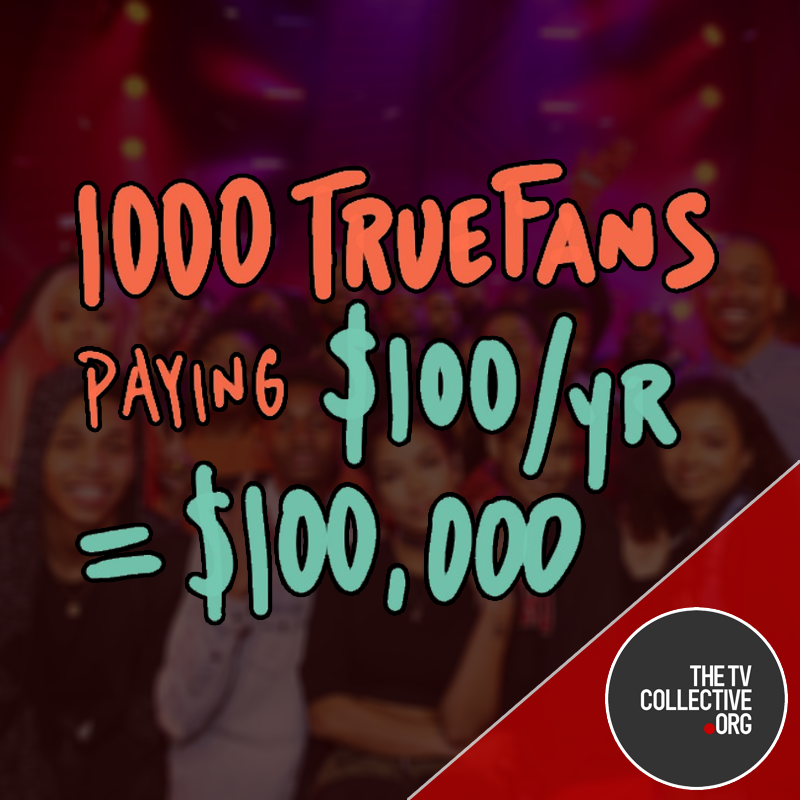 TheTVCollective's tweet photo. Don't underestimate your following.1000 fans paying £100 a year is £100k a year. The challenge now isn't trying to win a commission but to stand out in the sea of content. #DirectToAudiences #BuildItYourself #YouTube #Producers #Directors #FilmMakers #WebSeries #Creatives #BAME https://t.co/0qSGHVJm25