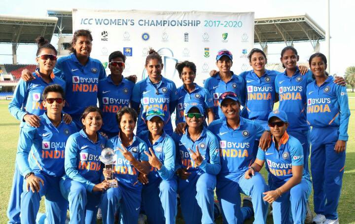 Many Congratulations to #TeamIndia for sealing a 2-1 ODI series win in West Indies !! 

#WomenPower 
#IndianWomensCricketTeam