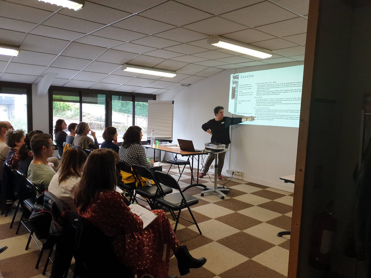 Addictlim's tweet image. Seconde session de la formation sur le thème de la cocaïne a AddictLim.