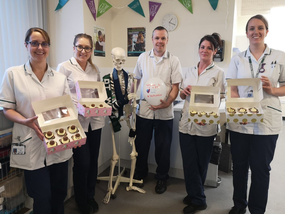 We're ready for our open hour! Trauma and Orthopaedic Occupational Therapy team #teamNUH #OTWeek2019
