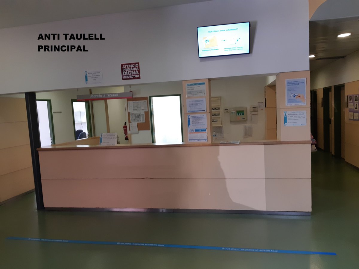 Avui posem en marxa la nova zona d'atenció a la ciutadania en la planta baixa del #CAPSanllehy, mitjançant noves taules accessibles per oferir una atenció més àgil, còmode i propera.