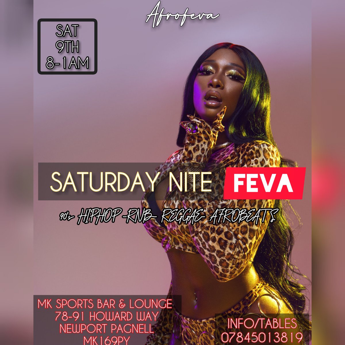 Saturday Nite Feva brought to you by <a href="/afrofeva/">AFROFEVA 🔥</a> #SNF #LoveMK #NewportPagnell