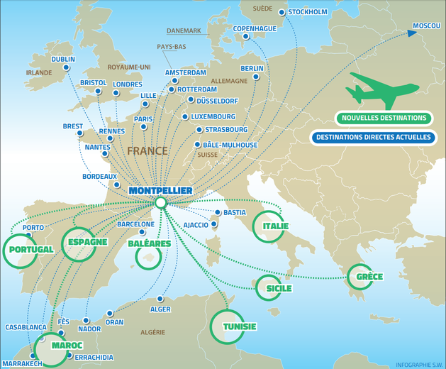 MPLaeroport's tweet image. On ne se lasse pas de cette nouvelle carte #destinations ❤️ bit.ly/MPL_Destinatio… #Montpellier #Montpelliernow #Voyage #Aérien #Avion #Transavia