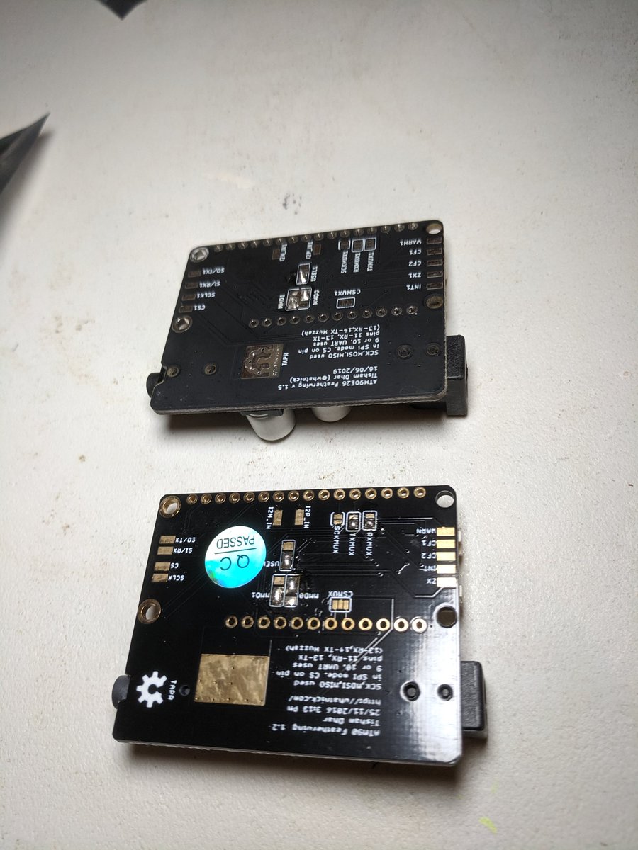 whatnick's tweet image. Got a new revision of the atm90e26 #featherwing ready to test. The date on it is 16/06/2019 when I finalized the KiCAD files. Since then I have been sort of overwhelmed by trucks. #diyelectronics