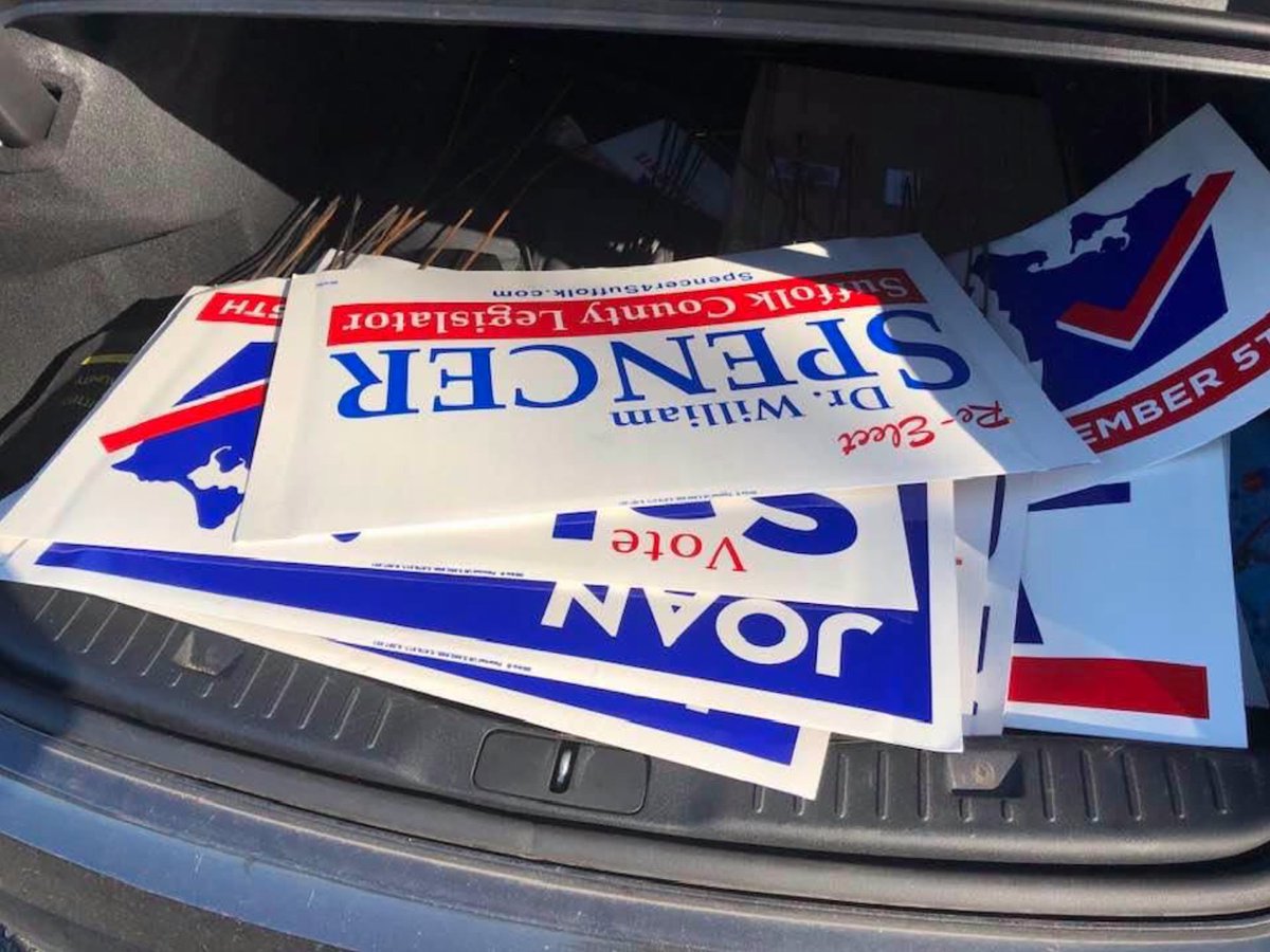 Dear Democrats,
Kindly remove a campaign sign or two from your neighborhood today. Let's keep Huntington beautiful!