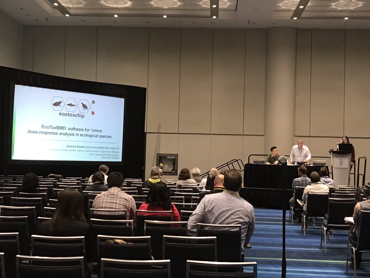 Great talk on ecotoxBMD by jessica Ewald!  Check out ecotoxxplorer.ca #SETACToronto