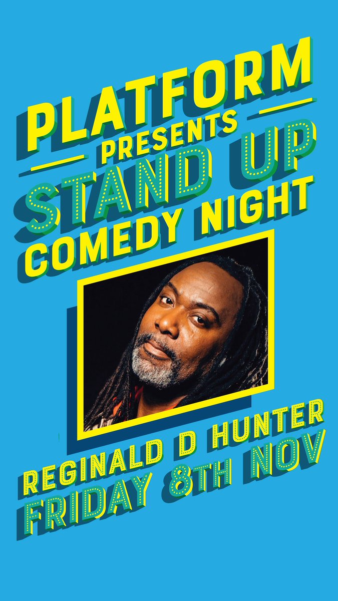 Platform (@platformgla) on Twitter photo Just one more day until our second Platform Presents night with the one and only <a href="/reginalddhunter/">Reginald D Hunter</a>! Alongside the brilliant <a href="/johngavincomedy/">John Gavin</a> @liamwithnail and host @gee_viv it's gonna be a belter!
Last few tickets remaining!!
buytickets.at/argylestarches… Just one more day until our second Platform Presents night with the one and only <a href="/reginalddhunter/">Reginald D Hunter</a>! Alongside the brilliant <a href="/johngavincomedy/">John Gavin</a> @liamwithnail and host @gee_viv it's gonna be a belter!
Last few tickets remaining!!
buytickets.at/argylestarches…