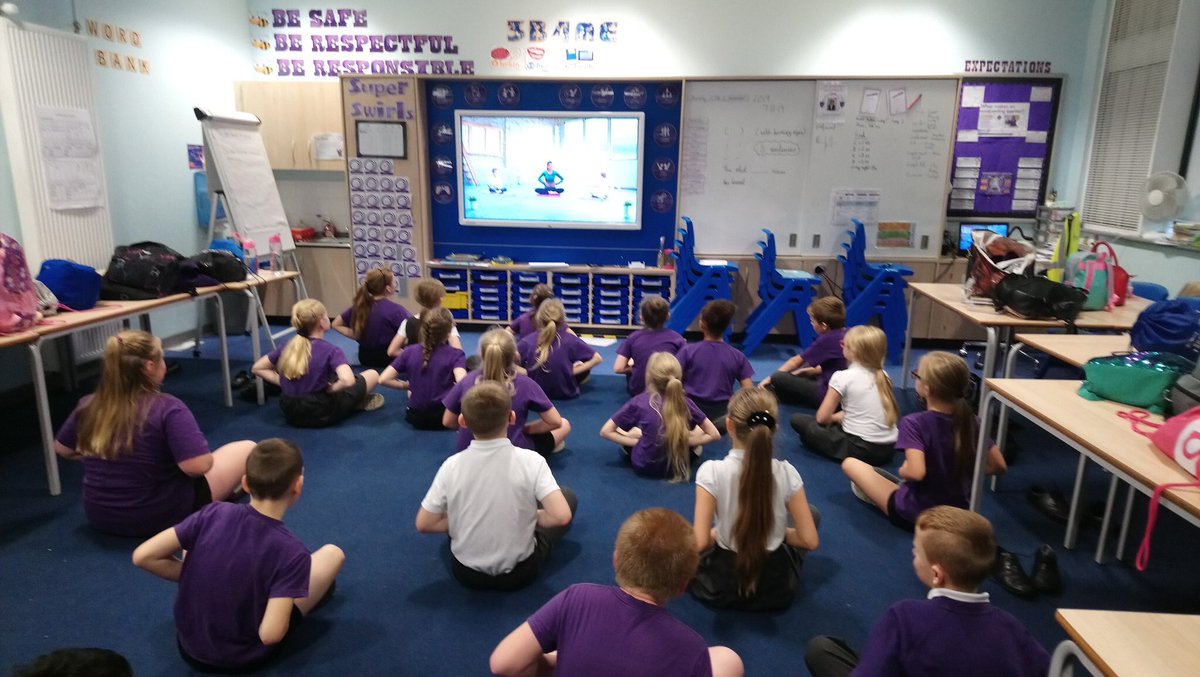 OJA_Brumby's tweet photo. And now, yoga!! Here, @OJAB_5HR are learning the basics of yoga #OPAPE #OJABPE https://t.co/avRqMBLr4f