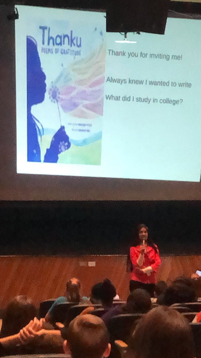 DeeringMs's tweet photo. @padmatv addresses our seventh grade https://t.co/clDUEqv1Zz