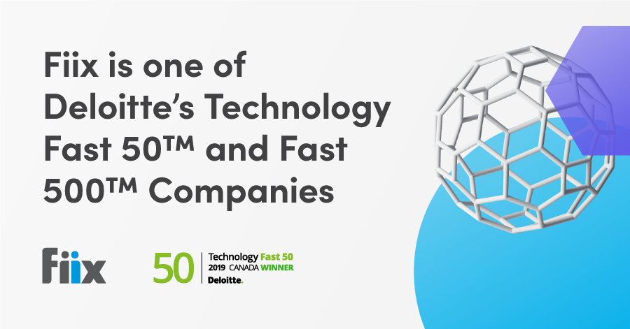 FiixSoftware's tweet image. It's a great day at Fiix! We placed 43rd on @Deloitte's Technology #Fast50 &amp;amp; 270th on the North American Technology #Fast500. These awards are a testament to the Fiix team &amp;amp; our amazing customers. Thank you &amp;amp; keep an eye out for more great things in 2020! bit.ly/2rn1z2r