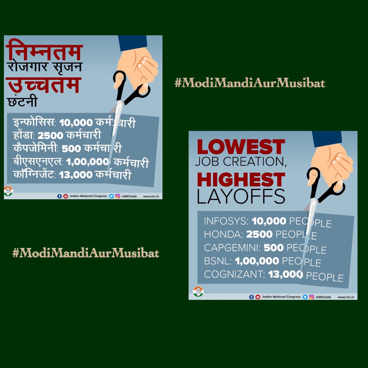 ASg1956's tweet photo. #SahebNeLootLiya
Where r jobs?
Jobs r vanished..
Where all money gone?
To Ambanis/Adani/Tax Havens/Television/Ads/Foreign Trips of Modi mostly for his Crony Masters
Business expansions...
That's y No money in Treasury/ Banks n for that reason Jobs became d biggest crisis. https://t.co/wCn0e8jHez