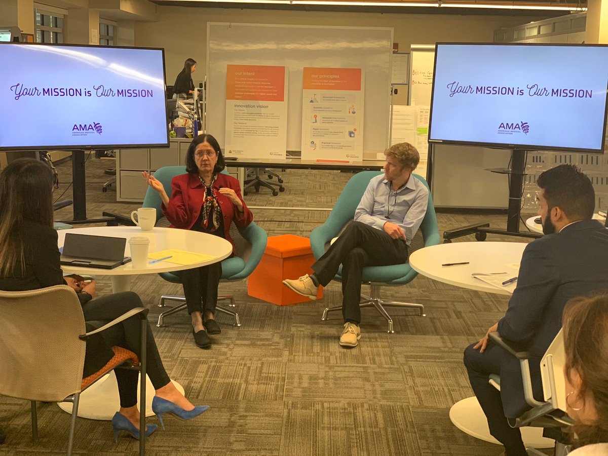 Fantastic day of innovation celebration yesterday here! Great chat with AMA's Dr. Kathy Blake on its Joy in Medicine initiative <a href="/AmerMedicalAssn/">AMA</a>  <a href="/sibleyonline/">Sibley Hospital JHM</a>