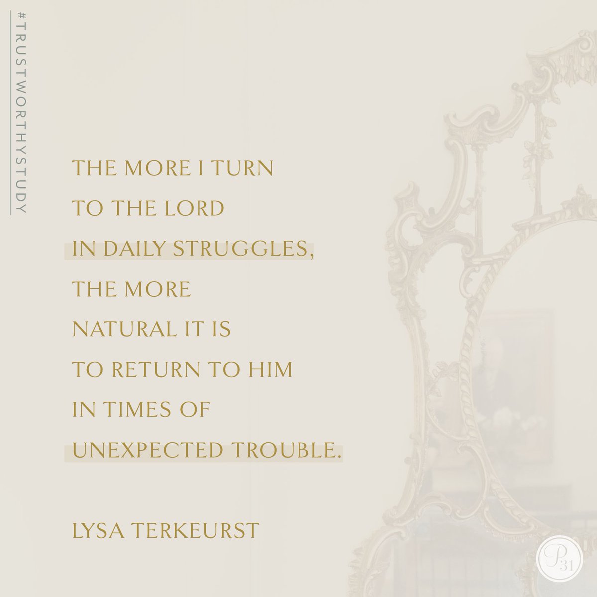 The more we turn to the Lord in daily struggles, the more natural it is to return to Him in times of unexpected trouble.
 
Let's make turning to Him our first response.
 
“We do not know what to do, but our eyes are on you.” (2 Chronicles 20:12b)