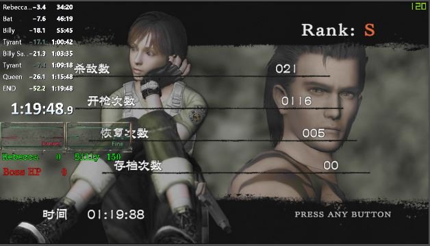 隙間泥棒ソードフィッシュ バイオハザード0難易度ハードtawr更新 恐らく史上初の1時間分切り達成