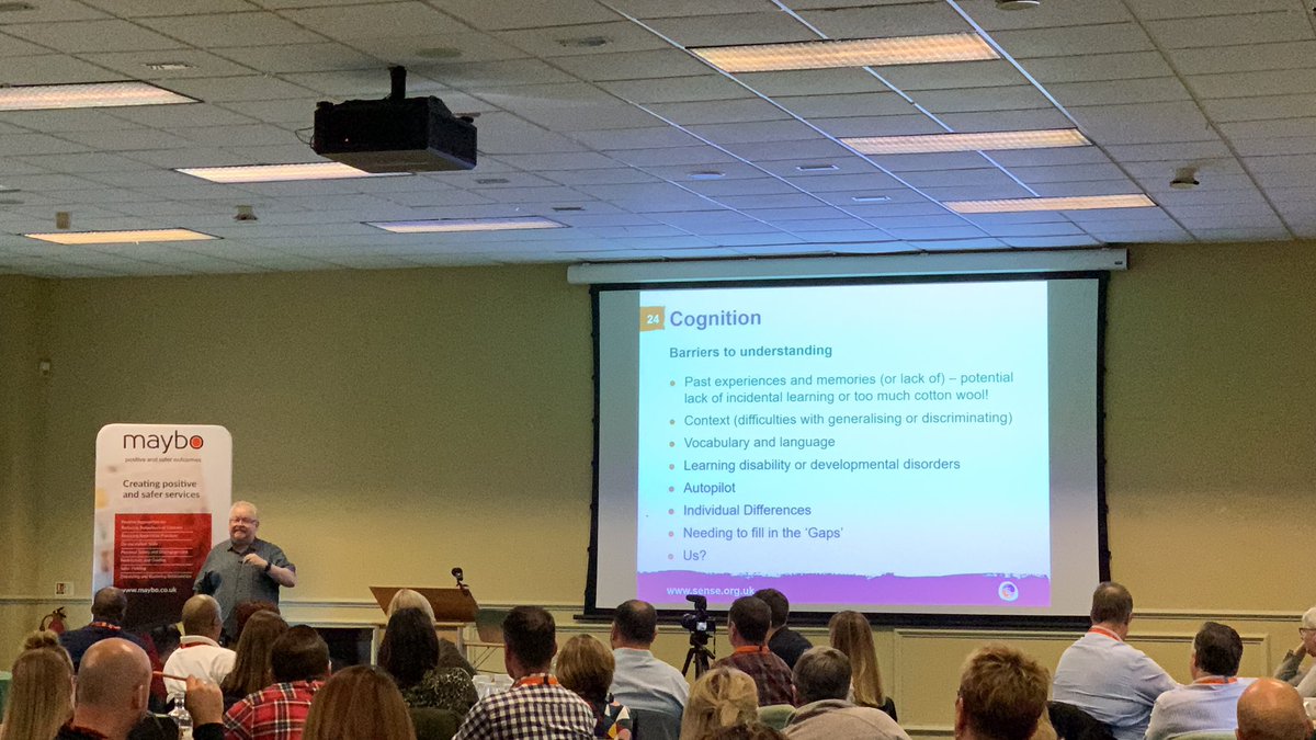 MayboLimited's tweet image. Chris from @sensecharity explaining some of the challenges in making sense of the sensory inputs we receive #MayboConference