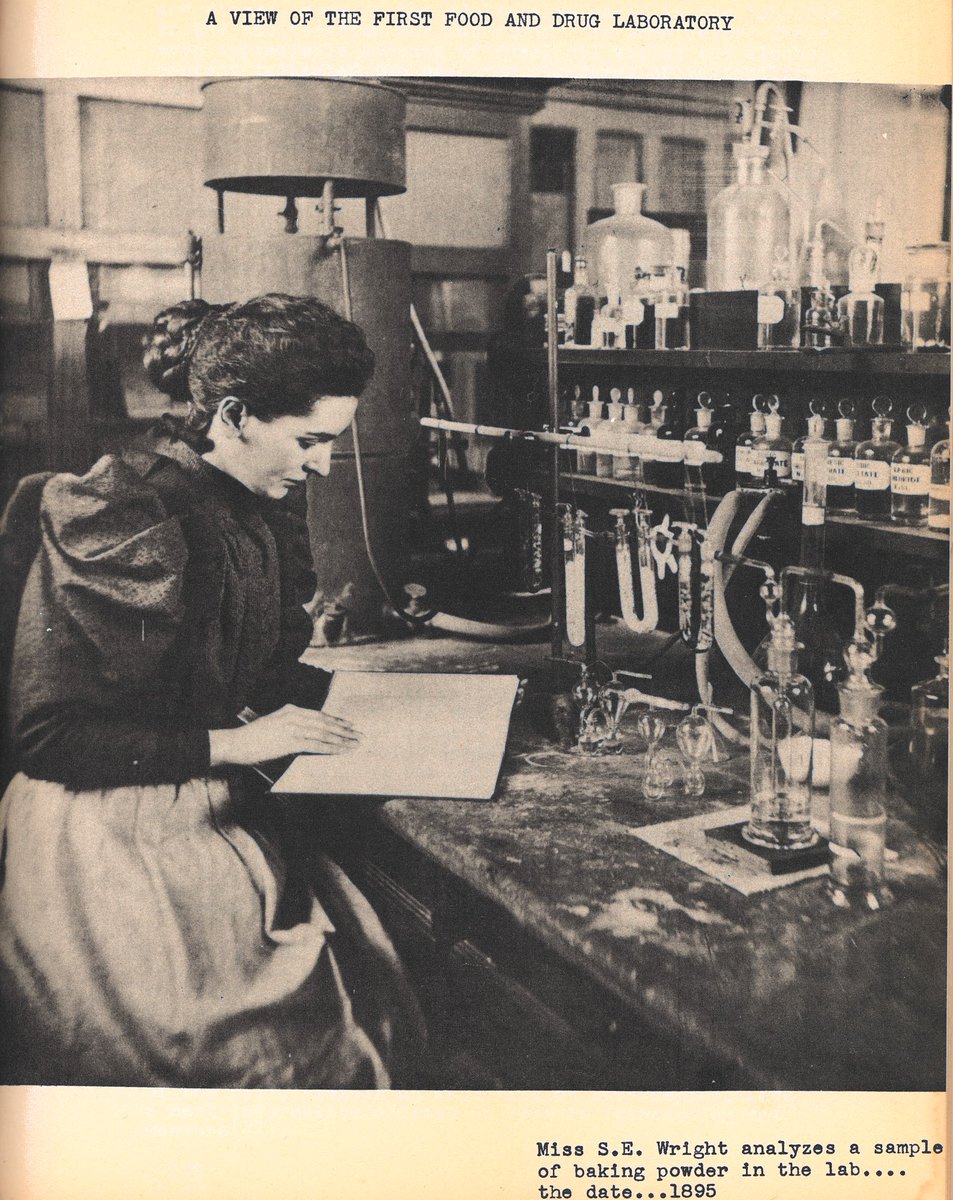 PSOHP_PSTFP's tweet image. #TBT Found in the Halifax PSOHP office! Pictured: S. E. Wright working in an early iteration of a Health Canada food lab. An interesting piece of Health Canada’s growth and history. 
#canadianhistory #100yearsofhealth #healthcanada