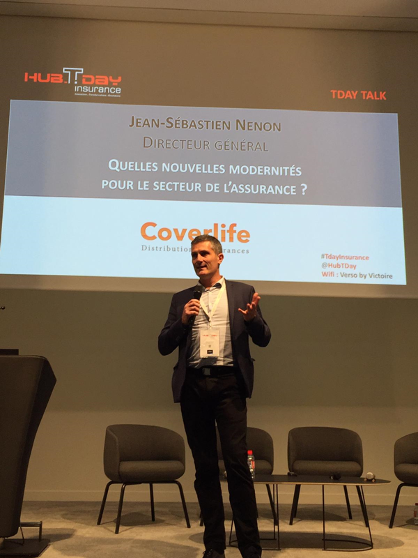 Coverlife1's tweet photo. Intervention ce matin de Jean-Sébastien Nénon au #TdayInsurance sur l’accélération de la transformation digitale opérée au sein de @AdelaideGroup , l’expérience client et les leviers de réussites de l’Insurtech du Groupe @Coverlife1  #innovation https://t.co/sF799CuX2B