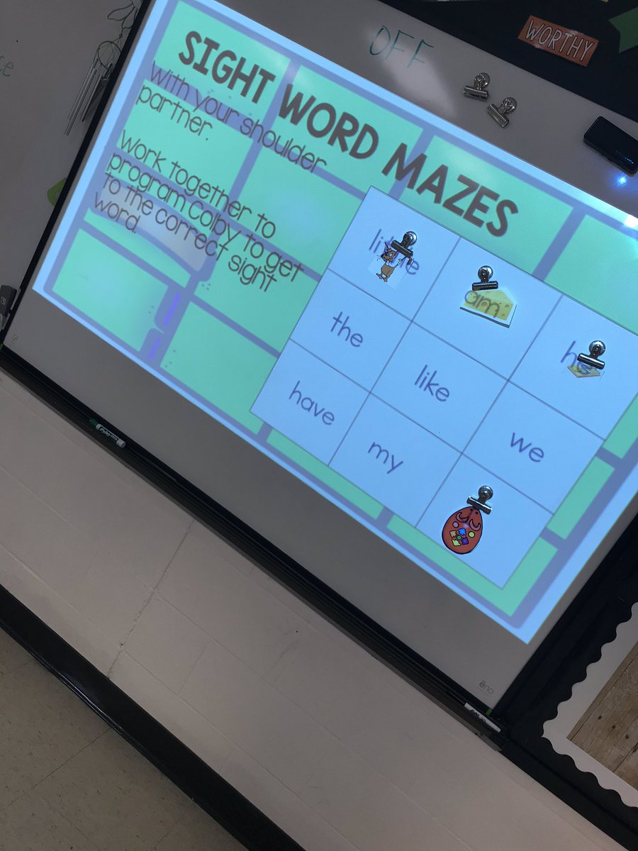 MrsK_STEAMLab's tweet image. More Kinder Coding in the #EESSTEAMLab today along with a little sight word practice! #kinderscancode