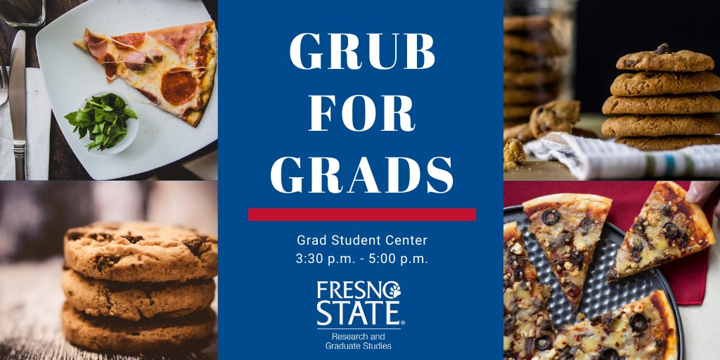 fresnostateDRGS's tweet photo. Hey #GradStudents @Fresno_State: make sure you stop by the #GradStudyCenter this afternoon! #FresnoStateDOG
https://t.co/1Qt3hzV1MO https://t.co/8dT7fw3xXj
