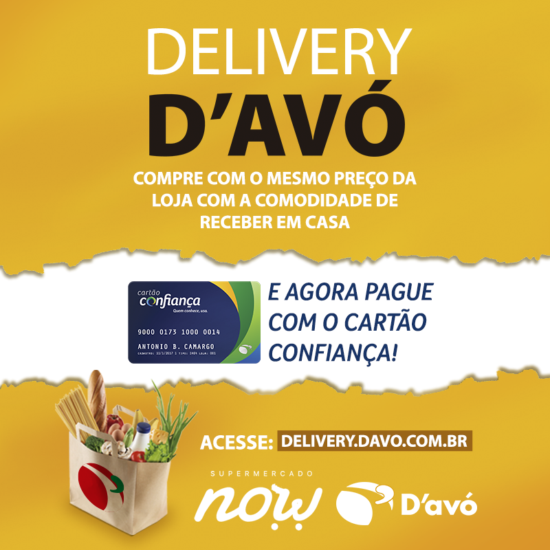 grupodavo's tweet photo. Mais uma comidade para você cliente D'avó e Cartão Confiança: Agora você pode comprar no Delivery D'avó pagando com o Cartão Confiança. 💳

Acesse já: https://t.co/cVeGyyLfYS aproveite essa novidade, compre e receba em casa! 📲🛒🏠 https://t.co/hOvdrula9Y