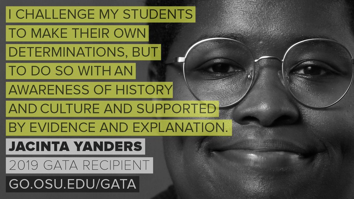 OSU Grad School (@osugradschool) on Twitter photo Jacinta from <a href="/OSUEnglish/">Ohio State English</a> is just one of the thousands of great GTAs teaching at Ohio State and just one of the ten GTAs to receive a #GATA last year. Nominate someone like Jacinta this year. Nominations due November 11 | ow.ly/S2Zq50wWHzV Jacinta from <a href="/OSUEnglish/">Ohio State English</a> is just one of the thousands of great GTAs teaching at Ohio State and just one of the ten GTAs to receive a #GATA last year. Nominate someone like Jacinta this year. Nominations due November 11 | ow.ly/S2Zq50wWHzV
