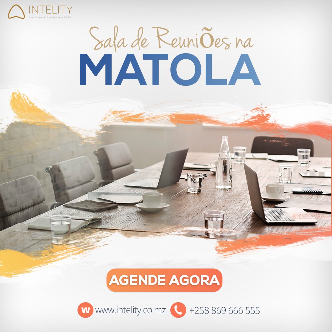 intelitymz's tweet image. Temos uma sala de reuniões climatizada por apenas 599 Mts, com wi-fi gratuito, monitor(smart TV 55) , quadro branco, lavabos, impressão e cópia, bebidas e comidas, não perca tempo ligue já para o número 869 666 555 e marque a sua reunião. Esperamos por si. @intelitymz