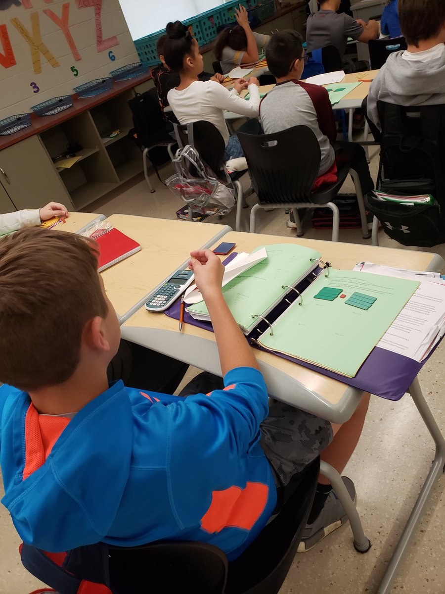 NAMSMath's tweet photo. Miss Wiltraut utilizes algebra tiles and CRA strategies to teach the distributive property @NAMS1617 #kkidslearn #modelingmath https://t.co/yCFfQ9GrFn