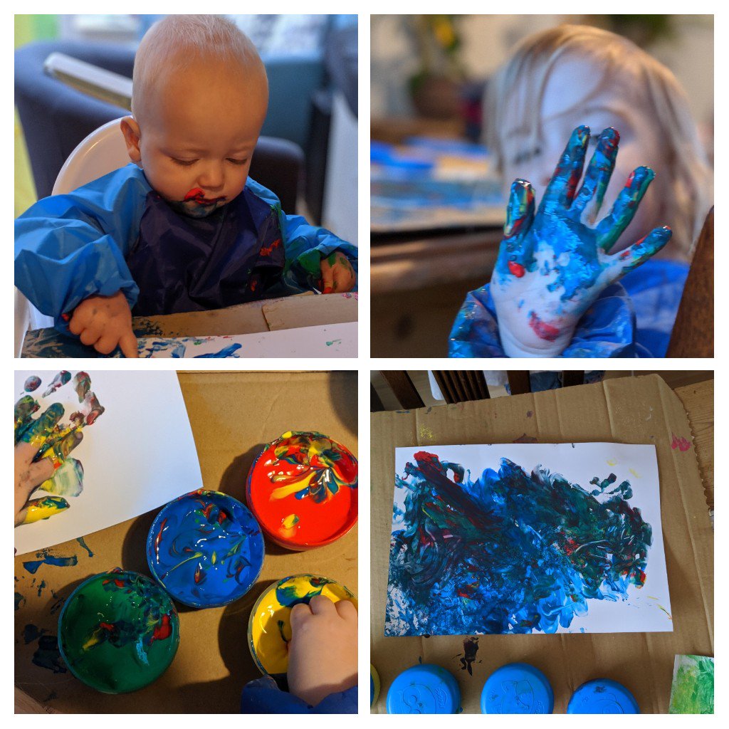 hellyjagger's tweet image. No rules, just embrace the mess! I love doing art with the kids (mostly). I probably learn more from them than they do from me. Set your imagination free! @Make100UK #make100 #ThursdayThoughts #creativemum #craftymum #becreative #kidsactivities #paint #escapism #artistsontwitter