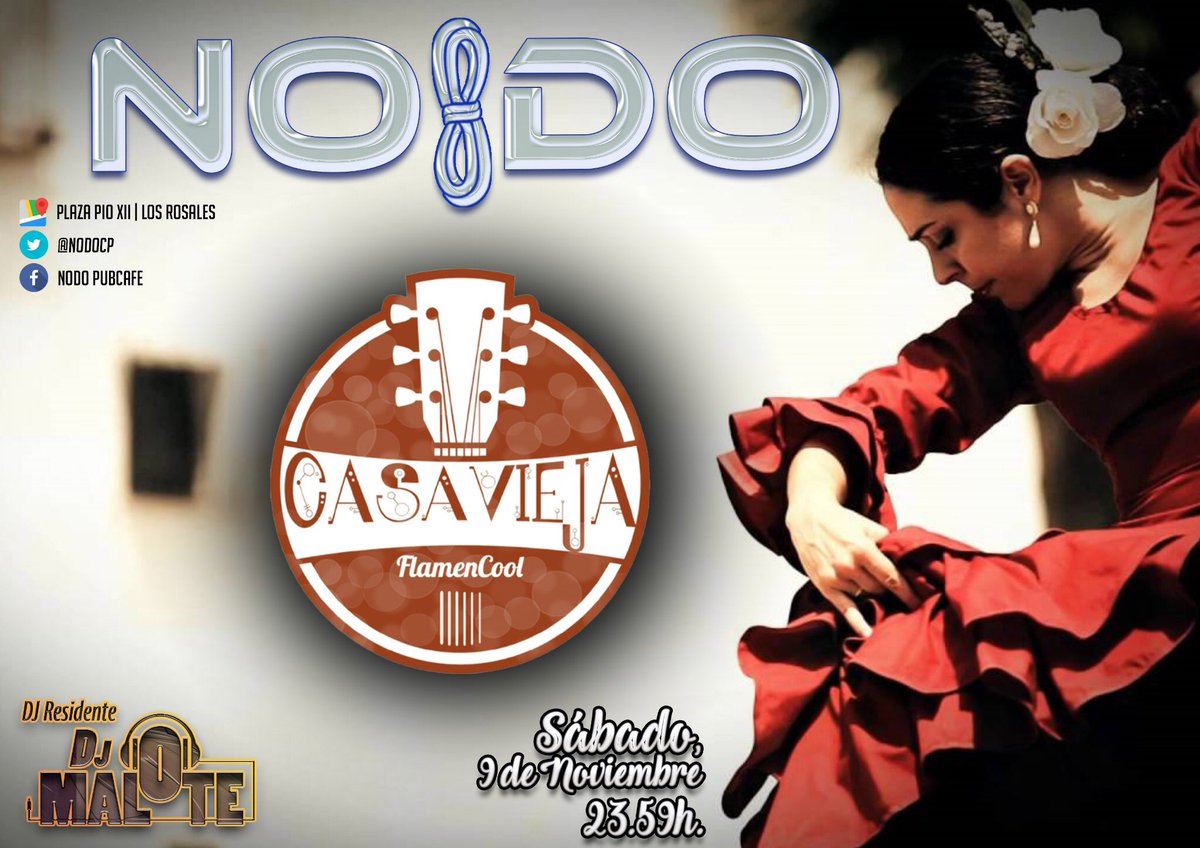CASAVIEJA's tweet photo. Hola amig@s!! 🤗Os dejamos los 2 cartelazos de este sábado,... por la tarde nos estrenamos en LA FRAGUA (La Algaba) con la banda, y por la noche volvemos a nuestra segunda casa PUB NODO (Los Rosales) 
Saludos flamenc@s!!💃🏻 🕺🏼
#Casavieja
#FlamenCool
@NoDoCP @codemolo https://t.co/BZ8J17tkm0