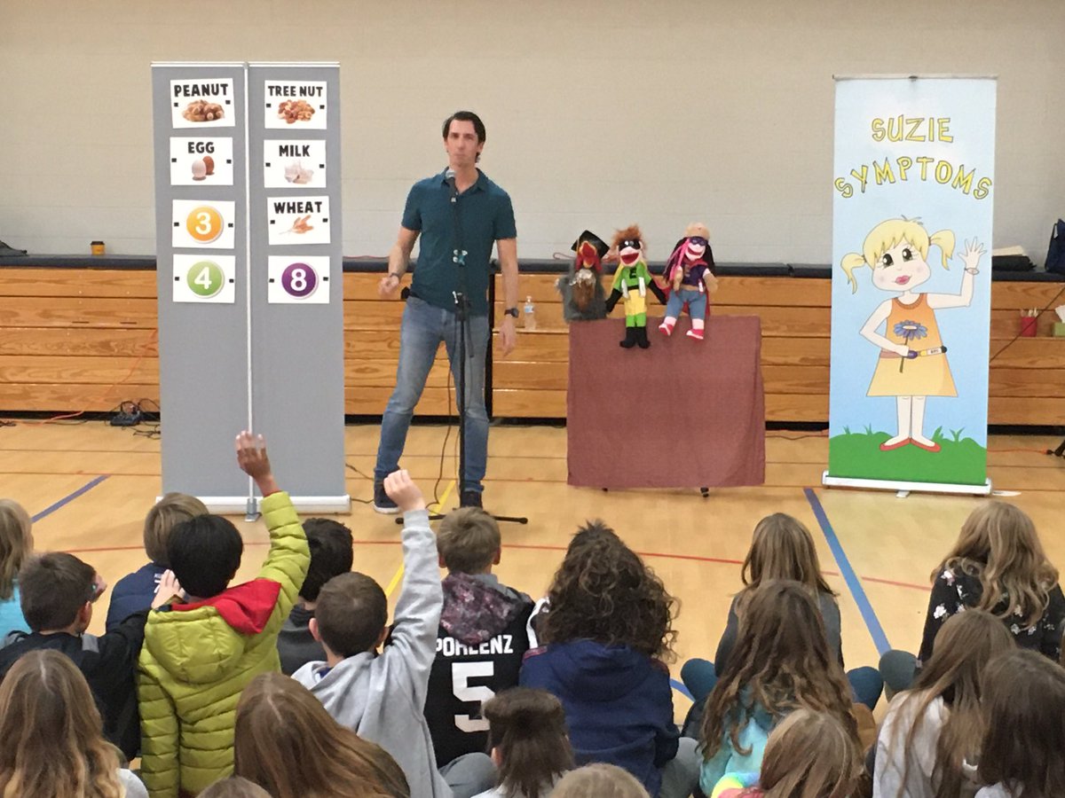Thank you @kyledine for teaching our students about food allergies today! Knowledge can save lives! @monroelearns @CCSD181