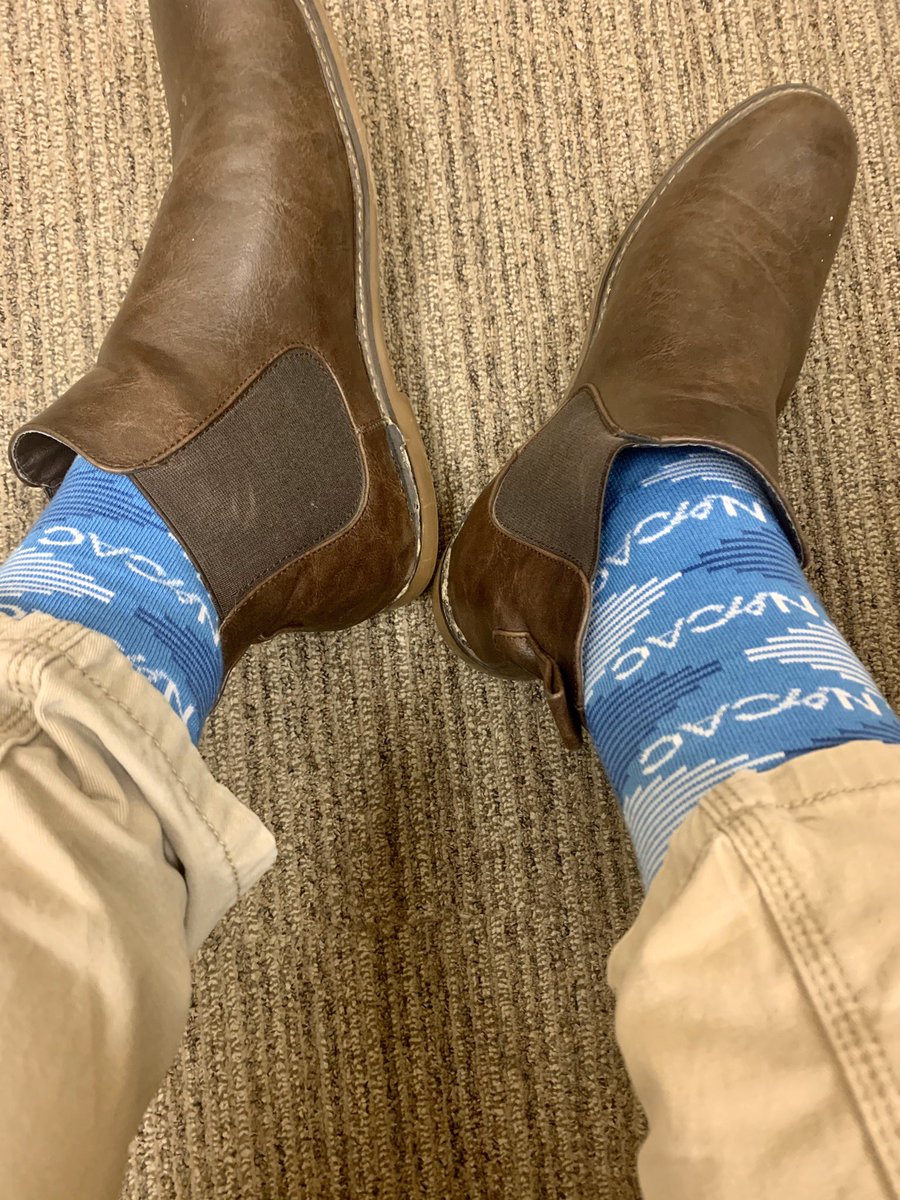 First day rocking my <a href="/NACAC/">Natl Association for College Admission Counseling</a> socks! I went to my first NACAC conference and bought the socks, bow tie, and quarter zip. This is now a NACAC fan account, thanks for the follow. #NACAC #Socks #HigherEd #Admissions