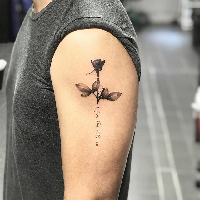 Violator rose on myself 2nd tattoo ever Kat at Modern Electric Tattoo  Co CA  rtattoos