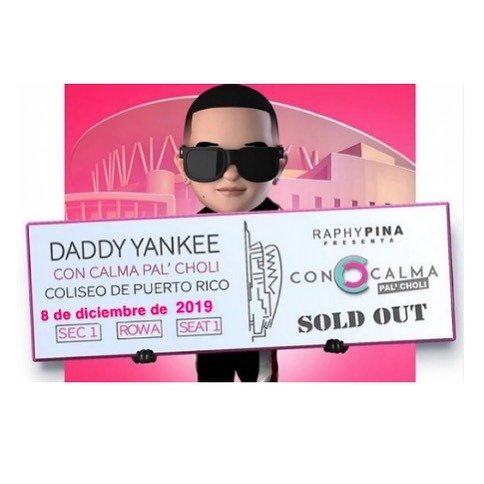 prpda_uprrp's tweet photo. ¡ PRPDA te lleva con calma pa'l choli ! 🎤

Estaremos rifando una taquilla para el concierto de Daddy Yankee, función del 8 de diciembre 2019. Para más detalles pueden escribirnos por DM. https://t.co/HxEJeEEr2H https://t.co/QquuhrvVgh