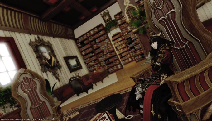 朝方4時間かけて作った執務室‼️
#FF14しずりんと一緒 