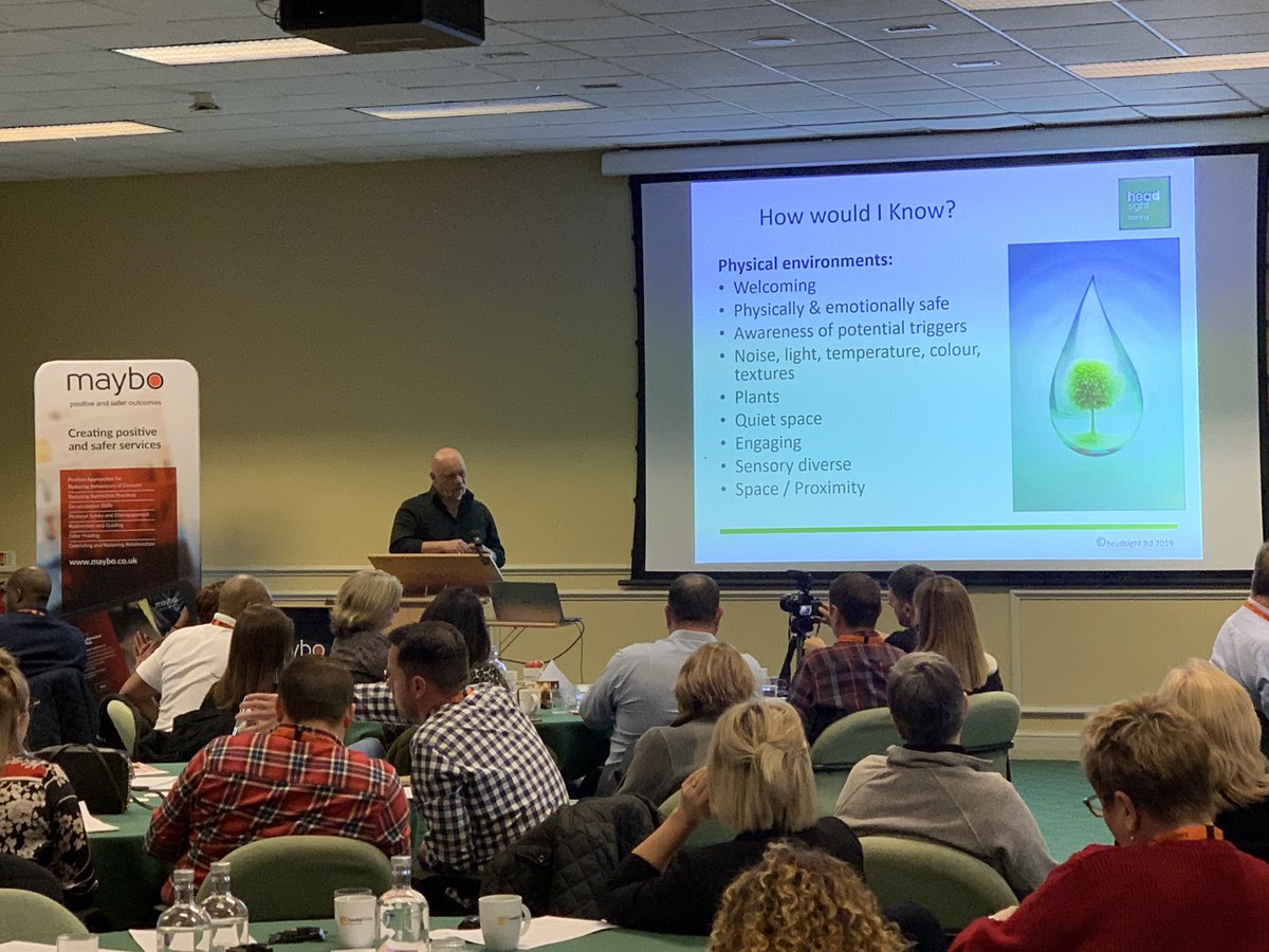 MayboLimited's tweet image. Some of the factors of the physical environment Tony feels may help make it therapeutic. #MayboConference