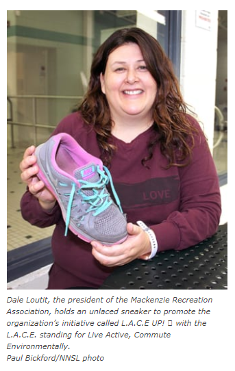 Our annual active commute challenge has started but it's not too late to register: mranwt.ca/laceup . Find out what our President, Dale Loutit, has to say about the program in Paul's article in the The Hay River Hub: ow.ly/iIvH50x4Q7c Town of Hay River, NT