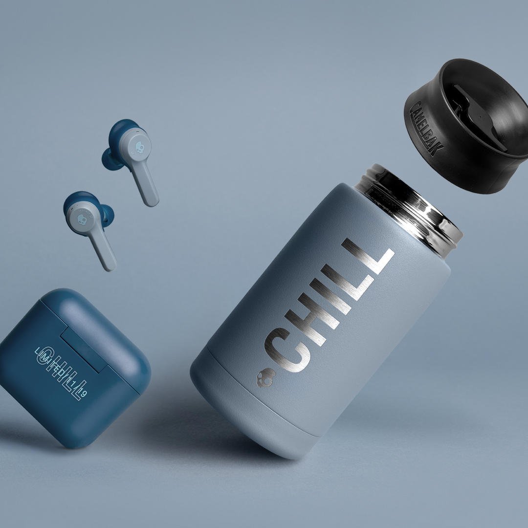 Unwind with the Chill Bundle. This month we’re giving you access to Indy True Wireless earbuds in a limited-edition color scheme. Get the Chill Blue Indy earbuds and @CamelBak Insulated Mug while the drop lasts. Shop now: bit.ly/ChillBundle