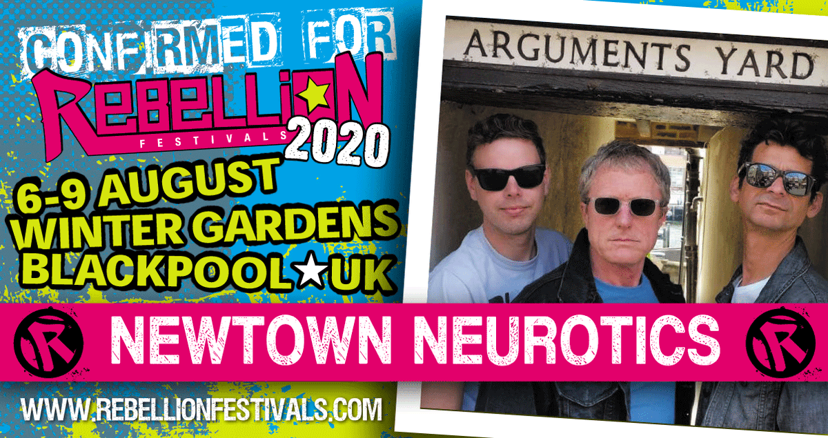 NEWTOWN NEUROTICS - Confirmed for Rebellion. Can't wait to see 'Kick Out', the new documentary on the band. It premieres on 25th April next year. Newtown Neurotics