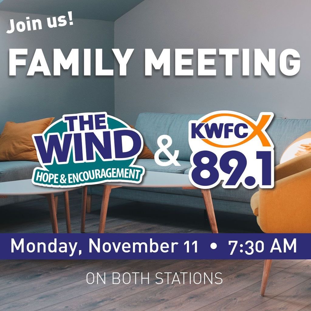 Hey fam! Listen Monday at 7:30AM for the FAMILY MEETING.