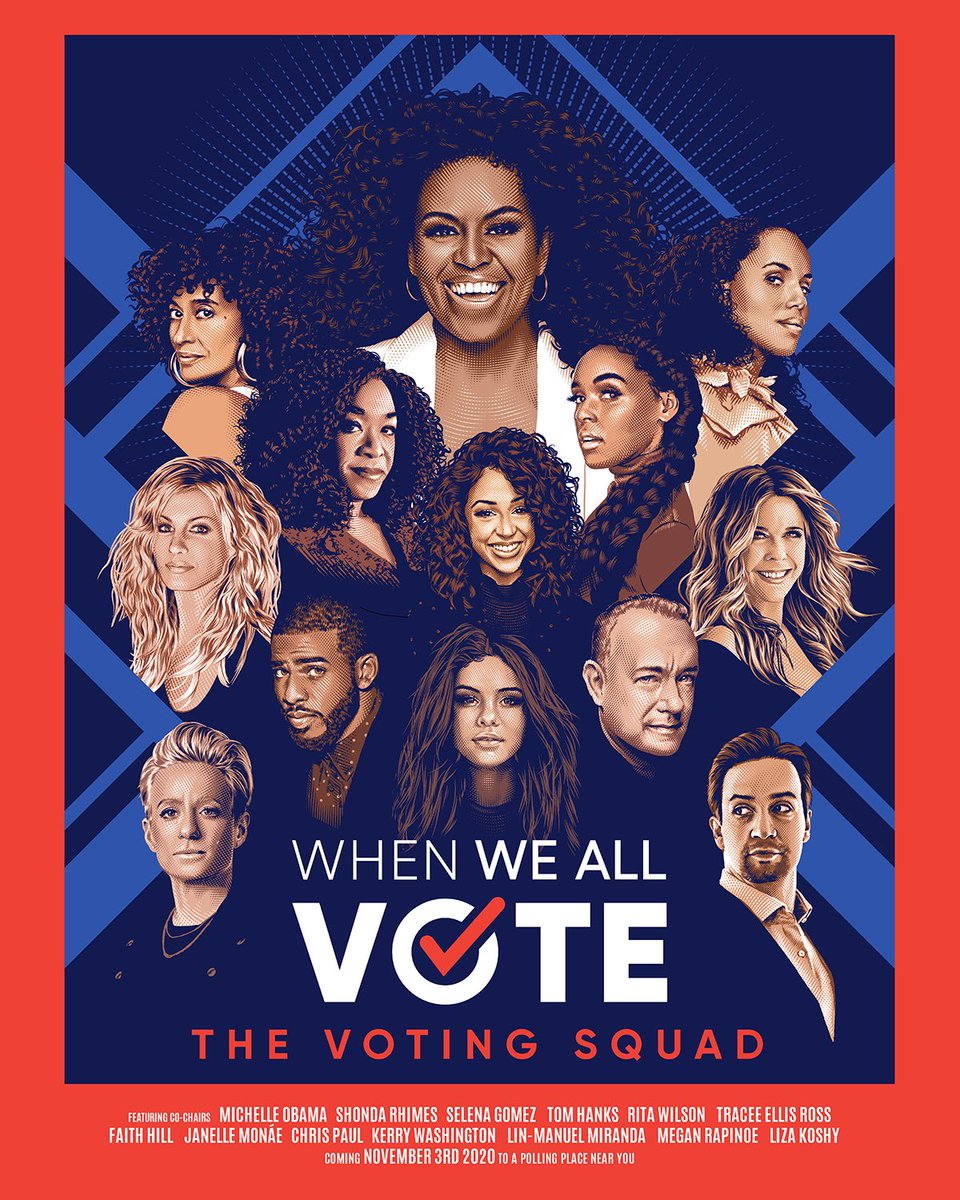 The best person to register voters in your community is you. I've got my #VotingSquad together—now we need you!
Get started at http://whenweallvote.org .