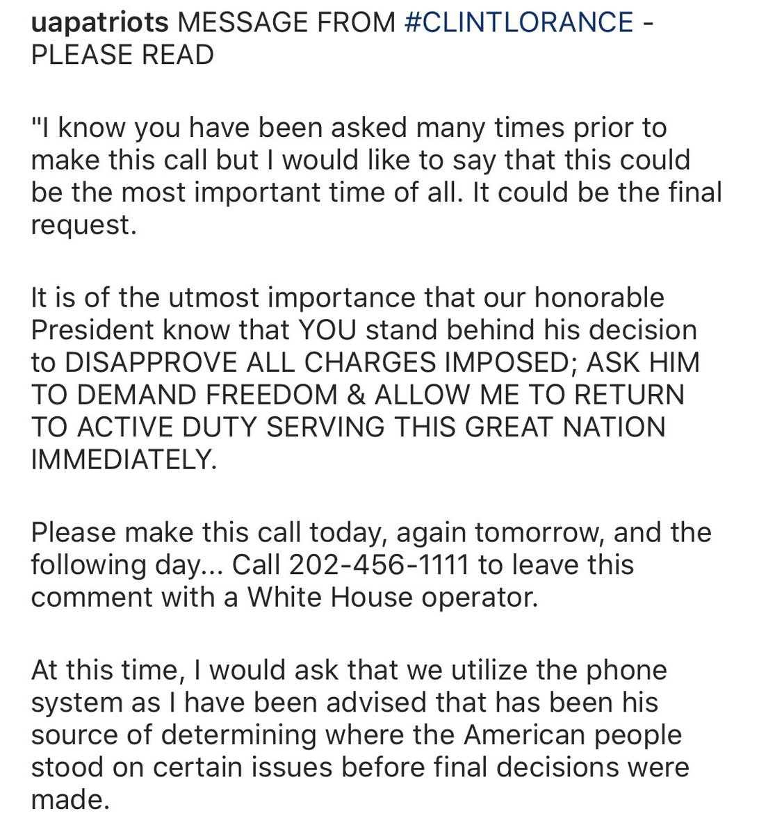 United American Patriots Uap Inc On Twitter Message From Clintlorance Call The Whitehouse Today We Are Told The Wait Time To Speak With An Operator Is Under 10 Minutes Right Now Call