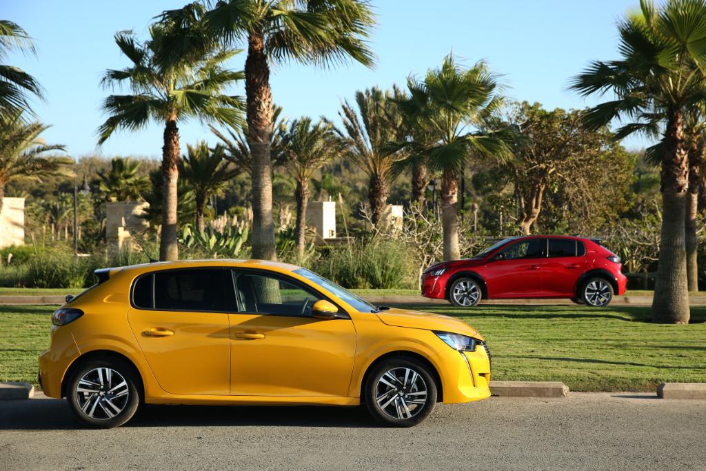Peugeot's tweet image. Stop at El Jadida, Morocco, where the new #Peugeot208 is tested by journalists from MEA region. The occasion to take a detour to the new #PSA manufacturing factory at Kenitra! #208FirstDrive