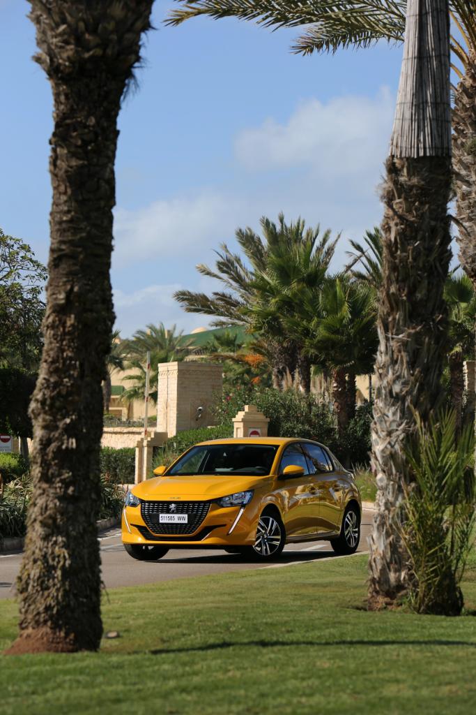 Peugeot's tweet image. Stop at El Jadida, Morocco, where the new #Peugeot208 is tested by journalists from MEA region. The occasion to take a detour to the new #PSA manufacturing factory at Kenitra! #208FirstDrive