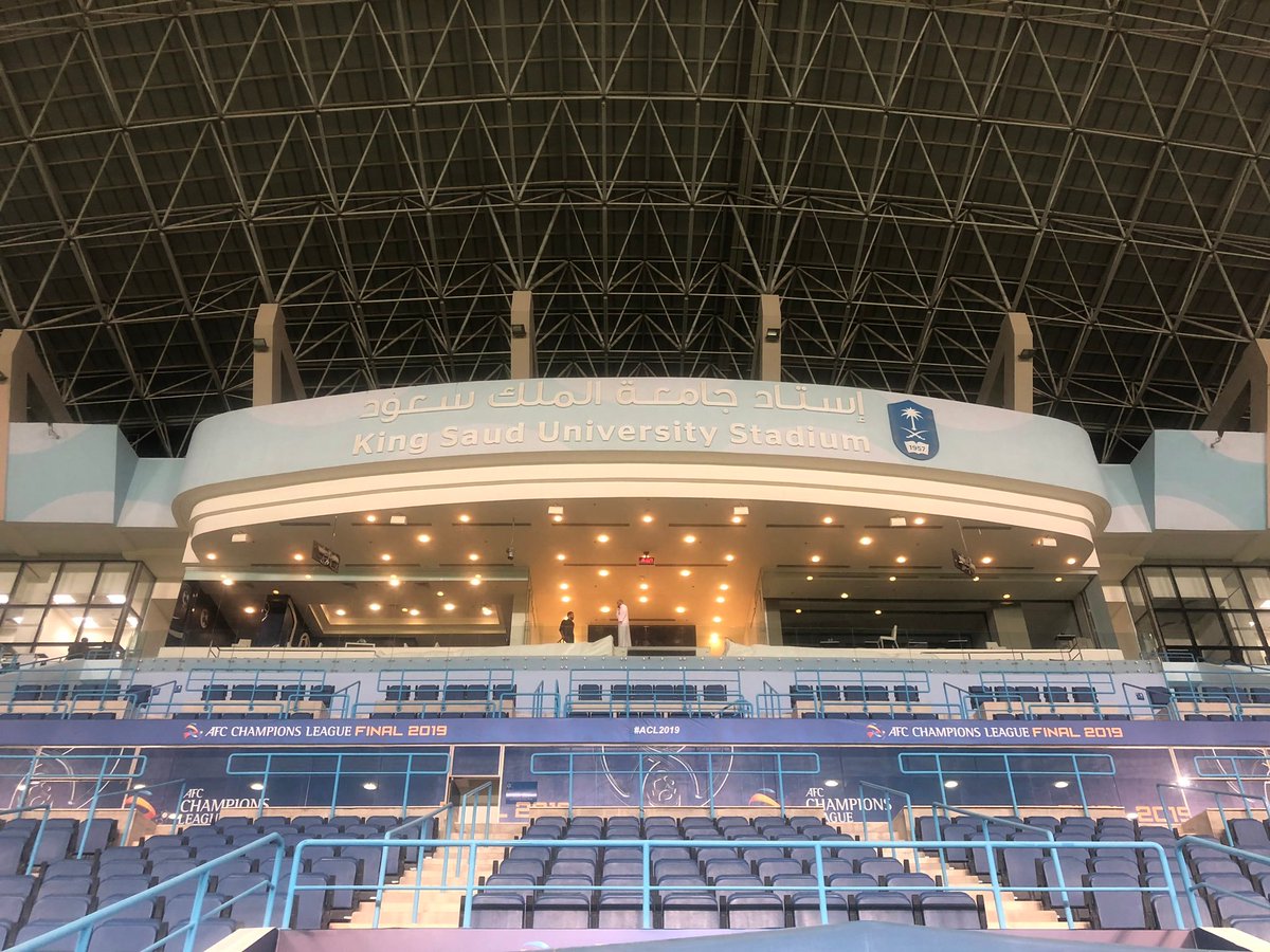 بوابة العين الرياضية استاد جامعة الملك سعود ب الرياض يتأهب